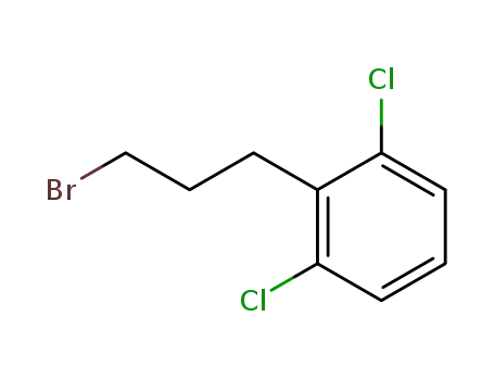 Molecular Structure of 14573-25-2 (Benzene, 2-(3-bromopropyl)-1,3-dichloro-)