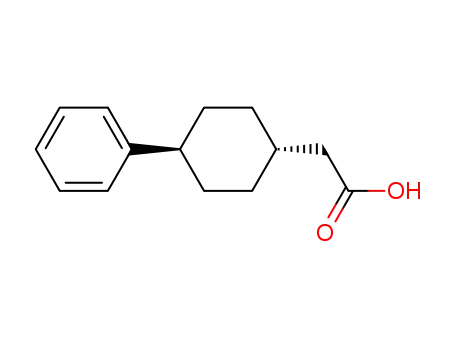 Cyclohexaneacetic acid, 4-phenyl-, trans-
