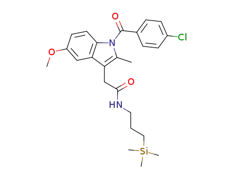 2-(1-(4-chlorobenzoyl)-5-methoxy-2-methyl-1H-indol-3-yl)-N-(3-(trimethylsilyl)propyl)acetamide
