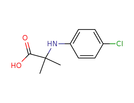 Molecular Structure of 17413-86-4 (Alanine, N-(4-chlorophenyl)-2-methyl-)
