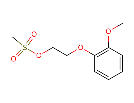 Molecular Structure of 122853-43-4 (2-(2-methoxyphenoxy)-ethyl methanesulphonate)