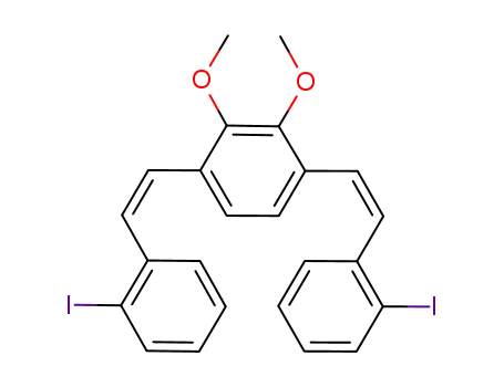 1,4-Bis-[(Z)-2-(2-iodo-phenyl)-vinyl]-2,3-dimethoxy-benzene
