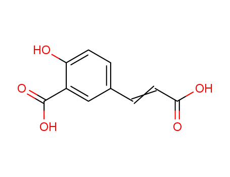 Benzoic acid,5-(2-carboxyethenyl)-2-hydroxy- cas  14663-61-7