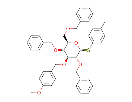 p-tolyl 2,4,6-tri-O-benzyl-3-O-(p-methoxybenzyl)-1-thio-β-D-galactopyranoside