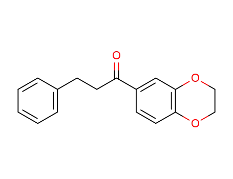 Molecular Structure of 130396-94-0 (1-(2,3-dihydro-1,4-benzodioxin-6-yl)-3-phenylpropan-1-one)
