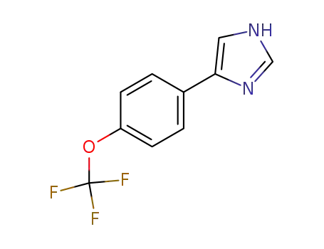 Molecular Structure of 684221-40-7 (4-(4-TRIFLUOROMETHOXY-PHENYL)-1H-IMIDAZOLE)
