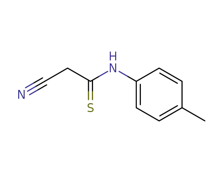 Molecular Structure of 77022-66-3 (Ethanethioamide, 2-cyano-N-(4-methylphenyl)-)