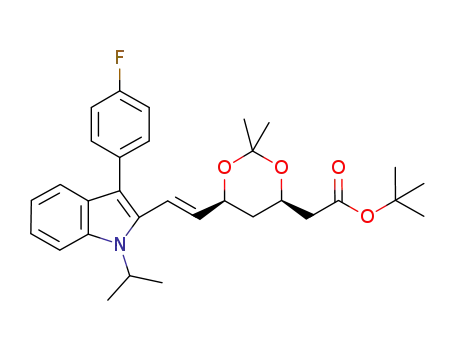 (4R,6S)-6-[(1E)-2-[3-(4-Fluorophenyl)-1-(1-methylethyl)-1H-indol-2-yl]ethenyl]-2,2-dimethyl-1,3-dioxane-4-acetic Acid 1,1-Dimethylethyl Ester