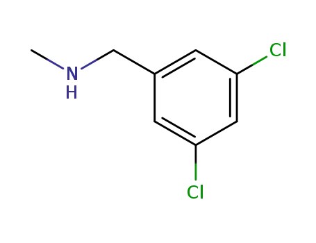 Molecular Structure of 90390-21-9 (N-methyl-3,5-dichlorobenzylamine)
