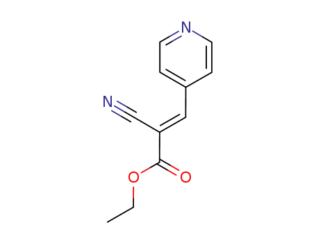 Molecular Structure of 123293-73-2 (ETHYL 2-CYANO-3-(4-PYRIDINYL)ACRYLATE)
