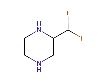 Molecular Structure of 111759-98-9 (Piperazine, 2-(difluoromethyl)-)