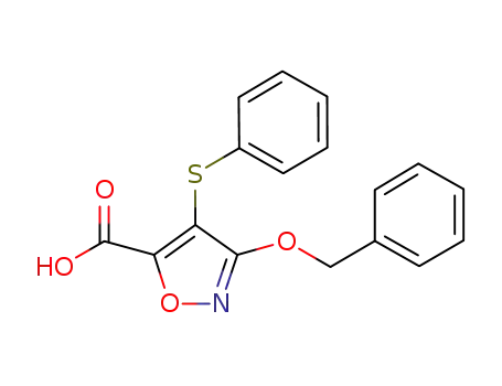 5-Isoxazolecarboxylic acid, 3-(phenylmethoxy)-4-(phenylthio)-