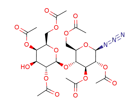O-(2,4,6-tri-O-acetyl-β-D-galactopyranosyl)-(1->4)-2,3,6-tri-O-acetyl-1-β-D-glucopyranosyl azide