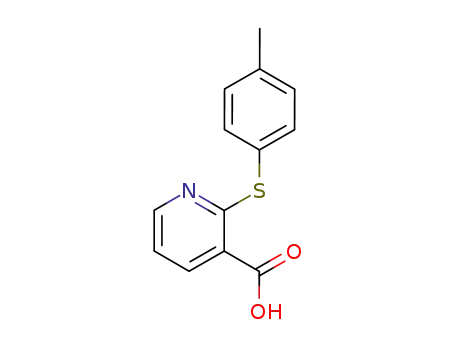 Molecular Structure of 955-53-3 (2-[(4-METHYLPHENYL)THIO]NICOTINIC ACID)