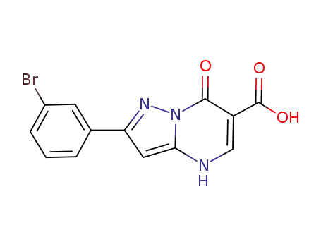 Pyrazolo[1,5-a]pyrimidine-6-carboxylic acid,
2-(3-bromophenyl)-4,7-dihydro-7-oxo-