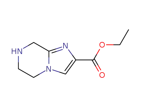 Molecular Structure of 91476-82-3 (5,6,7,8-Tetrahydro-imidazo[1,2-a]pyrazine-2-carboxylic acid ethyl ester)
