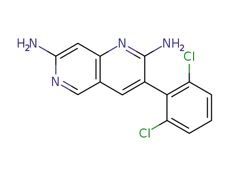 3-(2,6-Dichlorophenyl)-1,6-naphthyridine-2,7-diamine