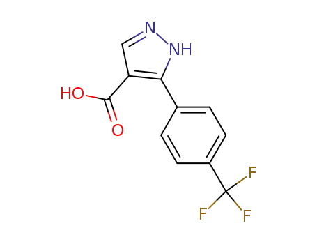 Molecular Structure of 618383-45-2 (3-(4-TRIFLUOROMETHYL-PHENYL)-1H-PYRAZOLE-4-CARBOXYLIC ACID)