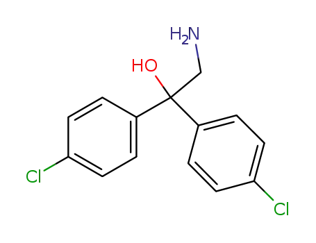 Molecular Structure of 58811-89-5 (Benzenemethanol, a-(aminomethyl)-4-chloro-a-(4-chlorophenyl)-)