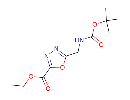 ethyl 5-({[(tert-butoxy)carbonyl]aMino}Methyl)-
1,3,4-oxadiazole-2-carboxylate