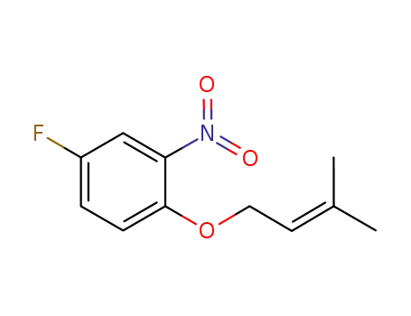 4-fluoro-1-(3'-methylbut-2'-enyloxy)-2-nitrobenzene