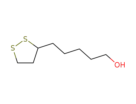 Molecular Structure of 539-55-9 (1,2-Dithiolane-3-pentanol)