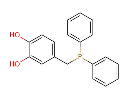 Molecular Structure of 922721-40-2 (1,2-Benzenediol, 4-[(diphenylphosphino)methyl]-)