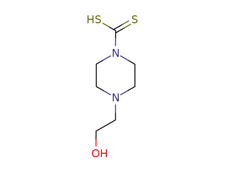 Molecular Structure of 29140-59-8 (4-(2-hydroxyethyl)piperazine-1-carbodithioic acid)