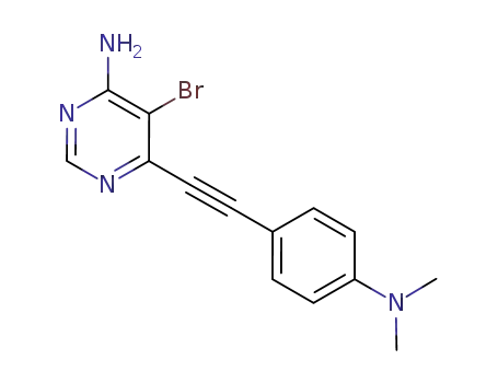 4-Pyrimidinamine, 5-bromo-6-[2-[4-(dimethylamino)phenyl]ethynyl]-