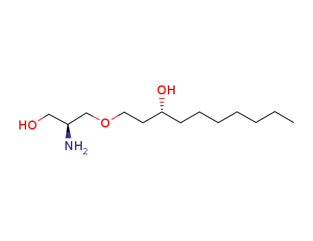 Molecular Structure of 287106-08-5 (3-Decanol, 1-[(2S)-2-amino-3-hydroxypropoxy]-, (3R)-)