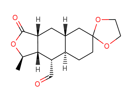 (1'R,3'aR,4'aR,8'aR,9'S,9'aS)-decahydro-1'-methyl-3'-oxo-spiro[1,3-dioxolane-2,6'(3'H)-naphtho[2,3-c]furan]-9'-carboxaldehyde