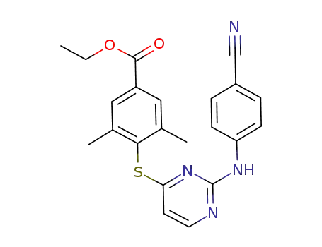 4-[2-(4-cyanophenylamino)pyrimidin-4-ylsulfanyl]-3,5-dimethylbenzoic acid ethyl ester