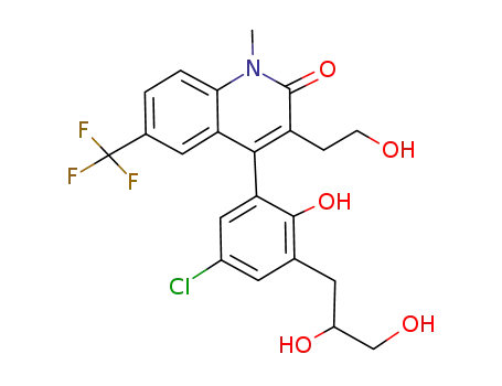 C<sub>22</sub>H<sub>21</sub>ClF<sub>3</sub>NO<sub>5</sub>