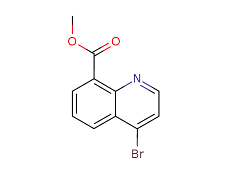 Molecular Structure of 132664-48-3 (methyl 4-bromoquinoline-8-carboxylate)