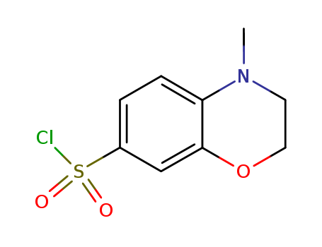 3,4-Dihydro-4-methyl-2H-1,4-benzoxazine-7-sulphonyl chloride