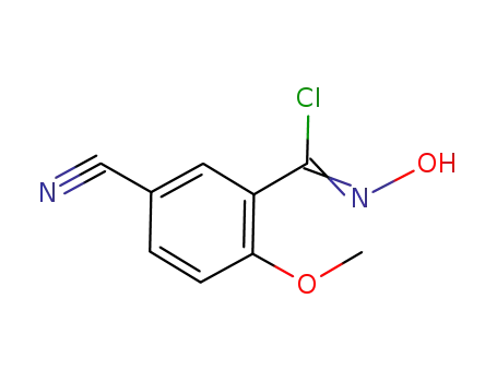 5-cyano-2-methoxybenzaldehyde chlorooxime