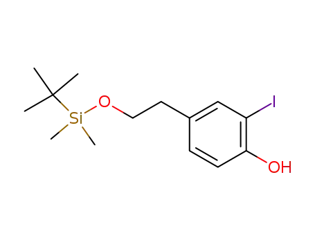 Phenol, 4-[2-[[(1,1-dimethylethyl)dimethylsilyl]oxy]ethyl]-2-iodo-