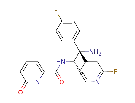 N-[(1S,2R)-2-amino-2-(4-fluorophenyl)-2-(2-fluoro-pyridin-4-yl)-1-methylethyl]-6-oxo-1,6-dihydro-2-pyridinecarboxamide