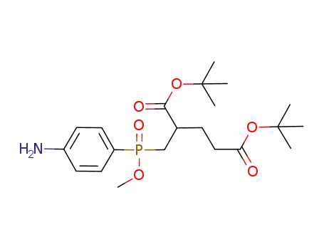 2-[((4-amino-phenyl)(methoxy)-phosphinoyl)-methyl]pentane-1,5-dioic acid di-tert-butyl ester
