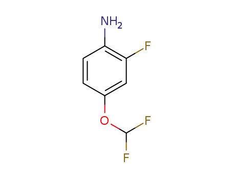 Molecular Structure of 1003865-65-3 (4-(difluoromethoxy)-2-fluoro-aniline)