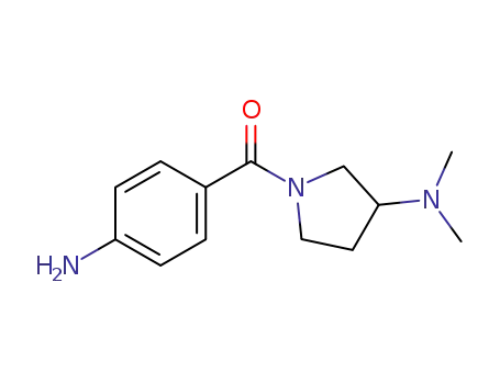 Molecular Structure of 957538-77-1 (4-(3-dimethylamino-pyrrolidin-1-yl-carbonyl)-aniline)