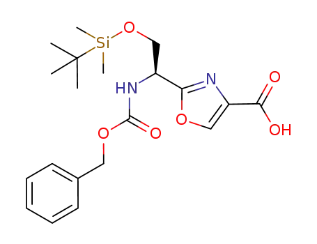 4-Oxazolecarboxylic acid,
2-[(1S)-2-[[(1,1-dimethylethyl)dimethylsilyl]oxy]-1-[[(phenylmethoxy)carb
onyl]amino]ethyl]-