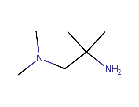 Molecular Structure of 89379-40-8 (1-DIMETHYLAMINO-2-METHYL-2-AMINOPROPANE)
