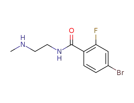 Molecular Structure of 1000147-58-9 (4-bromo-2-fluoro-N-(2-dimethylaminoethyl)benzamide)