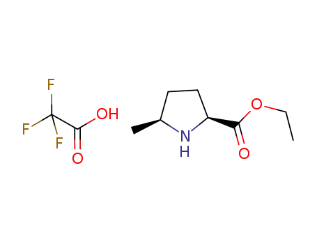 Molecular Structure of 676560-85-3 ((2S,5S)-ethyl 5-methylpyrrolidine-2-carboxylate 2,2,2-
trifluoro acetate salt)