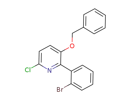 2-(2-bromophenyl)-6-chloro-3-[(phenylmethyl)-oxy]-pyridine