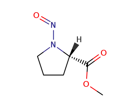 Molecular Structure of 71922-04-8 (Proline, 1-nitroso-, methyl ester (9CI))