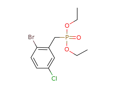 Molecular Structure of 1021173-21-6 (diethyl (2-bromo-5-chlorophenyl)methylphosphonate)