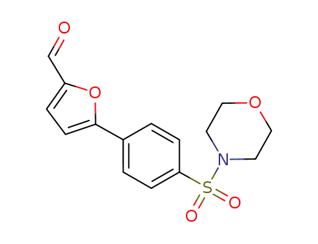 Molecular Structure of 327106-59-2 (5-[4-(morpholin-4-ylsulfonyl)phenyl]furan-2-carbaldehyde)
