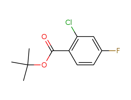 Molecular Structure of 911314-43-7 (tert-Butyl2-chloro-4-fluoroBenzoate)